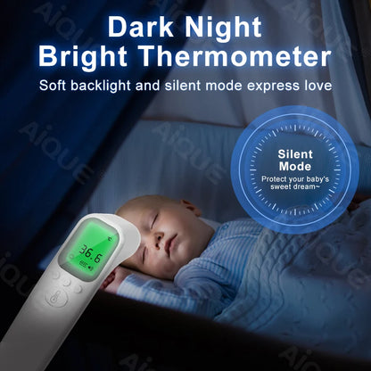JUSTLANG Digital Infrared Thermometer Baby Forehead Non-contact Medical Use Body Temperature Meter Adult IR Measure Fever