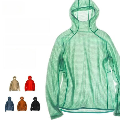 Thermolite® Lightweight Hooded T-Shirt Men's Long Sleeve Thermal Hoodie for Hiking, Camping & Cycling Anti-Static & Anti-Pilling