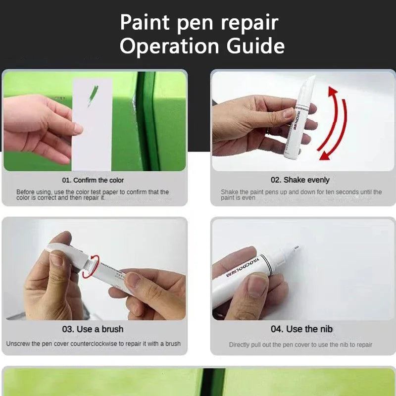 Car Wheel Scratch Repair Pen Black Edge Repair Paint Remover Black Silver Varnish Varnish Repair Set Silver Paint Pen