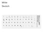 Non-slip Arabic Deutsch Spanish Keyboard Stickers Russian Letter Alphabet Layout English Wear-resistant Keyboard Covers