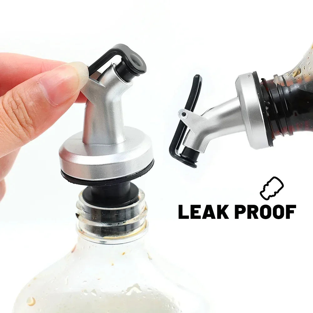 1-5PCS Oil Bottle Stopper Lock Plug Seal Leak-proof Nozzle Sprayer Oil Bottle Stopper Cap Liquor Dispenser Wine Pourer Gadgets