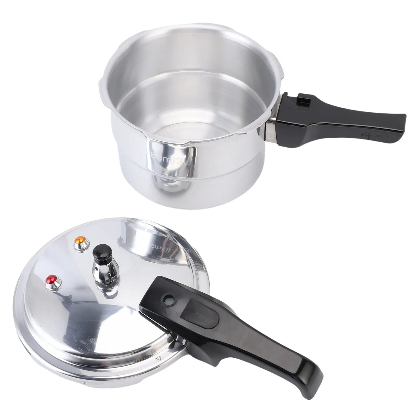 Pressure Canner Pressure Cooker 3L Explosion Proof Aluminum Stovetop Fast Cooking Canning Cooker Pot with Steam Rack for Kitchen