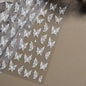Shiny Jelly Butterfly Charming Golden Gradient Bowknot 5D Self Adhesive Nail Art Sticker Flower Petal Rhinestone Manicure Decals