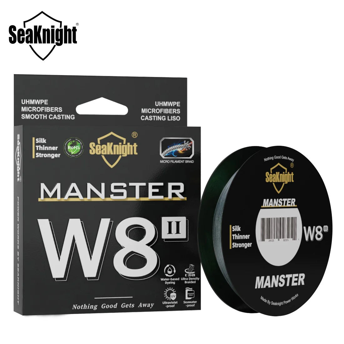 SeaKnight Brand W8 II Series 500M 8 Strands Fishing Line Advanced Braided PE Line anti-UV Seawater proof coating Fishing Line