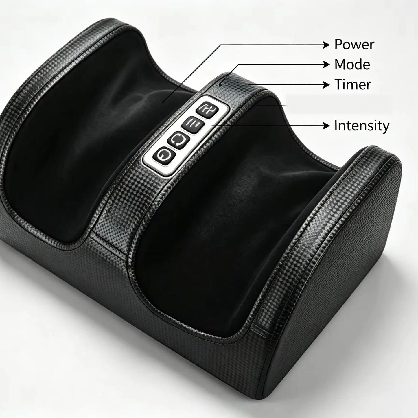 Electric Foot Massager Shiatsu Kneading Deep Tissue Relax Heated Roller Calf Pain Relief Fatigue Muscles Vibrator Machine Health