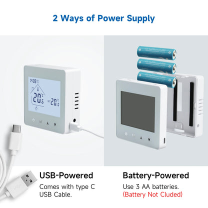 Beok Wireless Thermostat Controller Heating Wifi Smart Home 8-Channel Heating System for Gas Boiler Water Floor Actuator