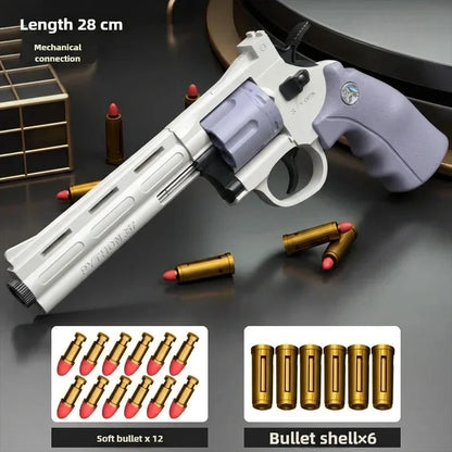 Automatic Continuous Soft Dart Blaster Toy Magnum ZP5 357 with Multiple Safe Darts Outdoor Action Play Set for Kids and Adults