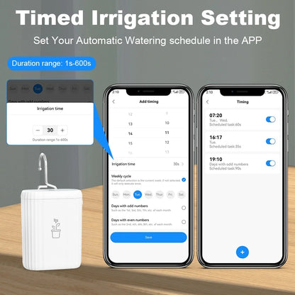 WIFI Intelligent Drip Irrigation Automatic Watering Pump System Kit Flower Plants Home Sprinkler Drip Garden Tool Work with Tuya