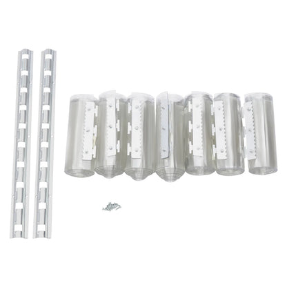 7X PVC Strip Curtain Plastic Soft Freezer Room Door Curtain Kit Hanging 18cm X2m Air-Conditioning Heat Insulation