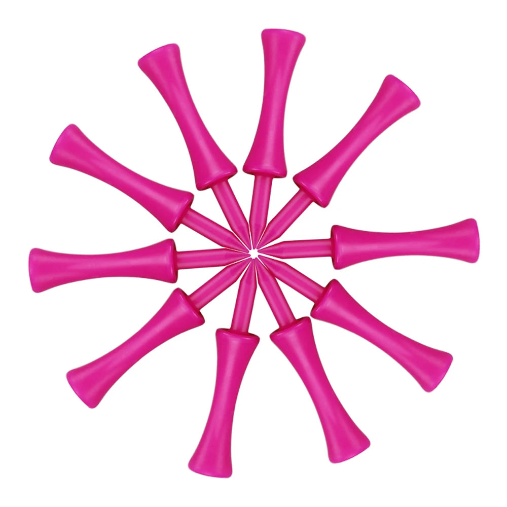 Plastic Golf Tee Pack 50/100 Pcs Step Down Golf Tees Colorful For All Over Sized Driver Irons Hybrids Longer Distance Drop Ship