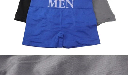5 Pcs Thin Style Men's High Elastic Plain Color Comfortable Boxer Briefs Panties Breathable Pantyhose