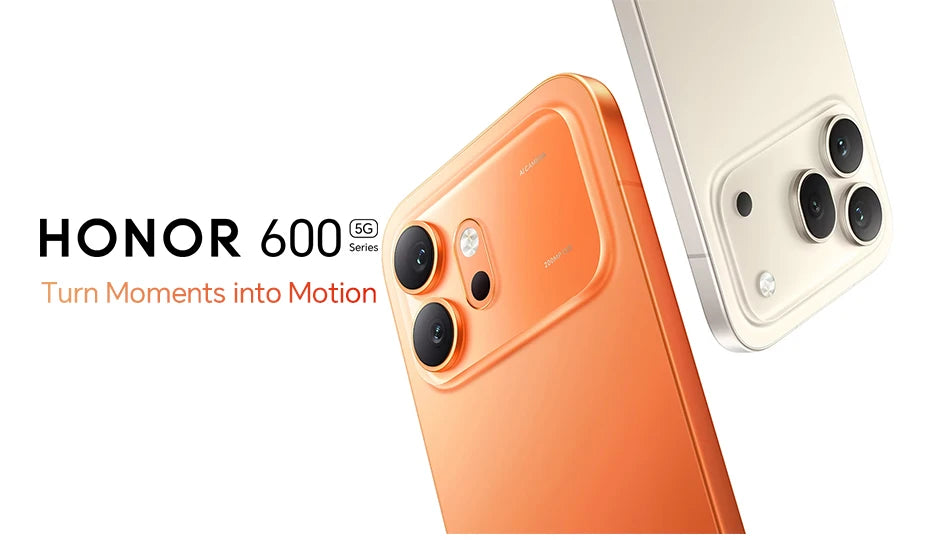 HONOR 600 5G Smartphone EU Version 200MP AI Ultra Night Camera 6400mAh Snapdragon 7 Gen4 AI Button 6.57"AMOLED 80W Supercharge
