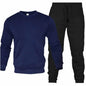 Men's Two-Piece Set O-Neck 2 Pieces Sets Tracksuit Hooded Sweatshirt +Drawstring Pants Male Sport Hoodies Running Sportswear