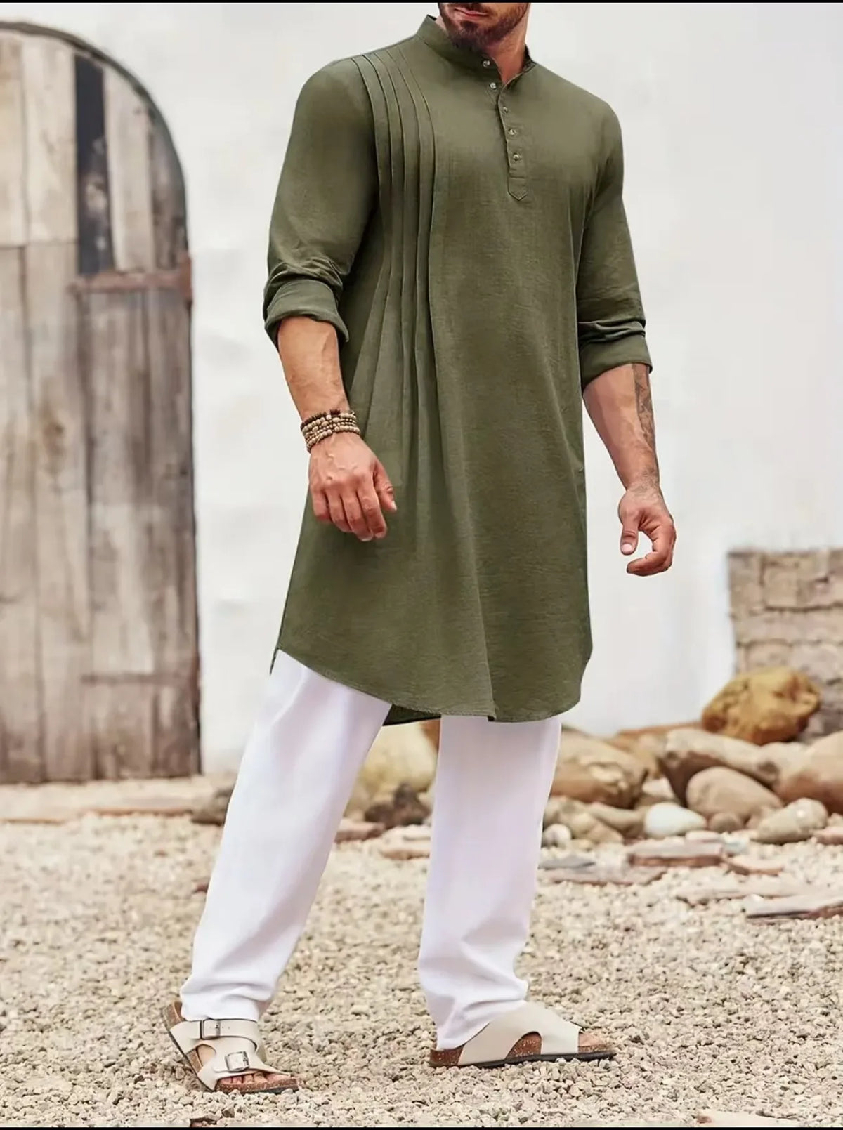 Men Long Robe Dishdasha Jubba Thobe Eid Muslim Kimono Modest Islamic Dubai Saudi Abayas Prayer Kaftan Ramadan Morocco Abaya