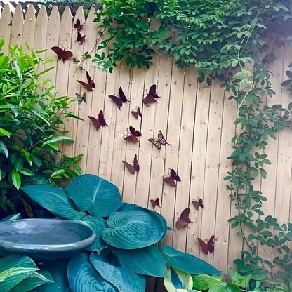Metal Butterfly Wall Decor 15 Piece Set Aesthetic Wall Art for Girls Room Bedroom Nursery Bathroom Garden Outdoor Party Decor