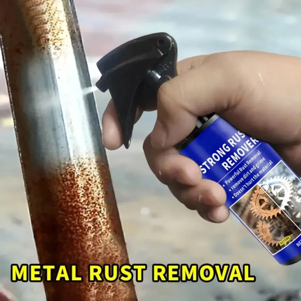 Quick-Acting Car Rust Remover Spray - Care for Auto Exhaust Pipes & Wheel Hubs, Metal Iron Powder Cleaner