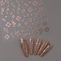 5D Hibiscus Flower Nail Embossed Sticker Lace Flower White Pink Petal Floral Self Adhesive Nail Art Slider DIY Elegant Romantic