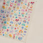 Lovely Animal Graffiti Cat Claw Rabbit Bunny Bear Dog Flower Fruit Dim Sum Candy Sunflower Adhesive 5D Nail Art Stickers Decal