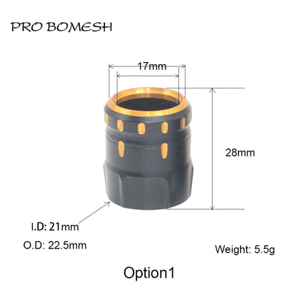 Pro Bomesh Aluminum Locking Nutt Fishing Reel Seat Decorative Trim Part DIY Fishing Rod Component Accessory