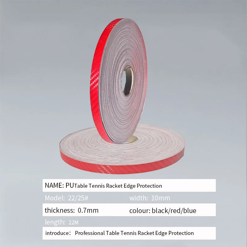 Professional Table Tennis Racket Edge Protection Ping Pong Racket Side Tape PU Protect Anti-collision Tape  Large-Packa22m*10mm