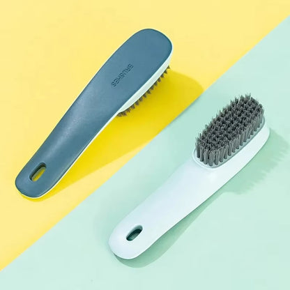 Home-use Long-handled Shoe Brush Multi-functional Cleaning Brush Laundry Bathrooms Hard Floors Plastic Handle Shoes Brush