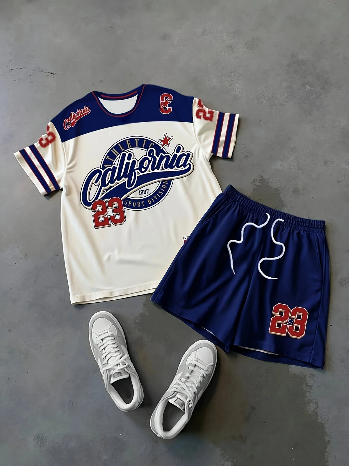 The 2025 summer new men's set features street casual hip-hop fashion comfort and softness with 3D digital pattern printing