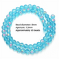 6/8/10mm Sizes Faceted Glass Beads 96-faceted Pink Blue Crystal Earth Beads Faceted Cut Style Plating Clear Jewelry Making Beads