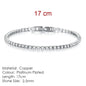 Fashion Multicolor Tennis Bracelet for Women 2.5/3/4/5mm Zirconia Charm Designer Tennis Chain Men Bracelet Wedding Jewelry KC128