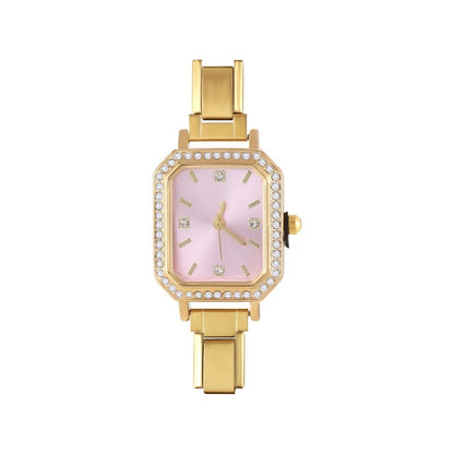 Fashion Colorful Dial Square Stainless Steel Women Watch Head Fit 9mm Bracelet For Party Friend Wife Birthday Jewelry Gifts