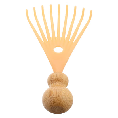 Scalp Massager Scratcher Portable Hand Held Spa Tool Beige For Neck Hair Dandruff Removal Massage Comb