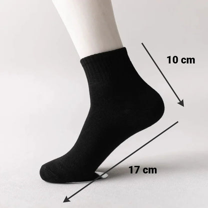 CHUANGERM 10‑Pack Men Black Business Socks Soft Breathable Comfort Formal Dress Socks For Daily Office Work Socks