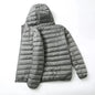 Men's All-Season Ultra Lightweight Packable Down Jacket Water and Wind-Resistant Breathable Coat Big Size Men Hoodies Jackets