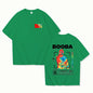 B2O T-shirts Men Fashion BOOBA Printed Short Sleeve T Shirt Women Casual Harajuku Streetwear Tee Tops