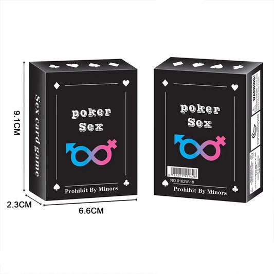 Adult Poker Card Game Set-Bedroom Fun Role Play 54 Cards Hottest Couples Sex Positions Sex Gift for Couples Connection Card Game