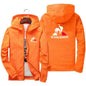 Spring and autumn new outdoor sports style fashion hooded zipper jacket men's leisure camping windproof waterproof coat 2024