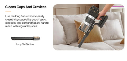 COTIAR V30 PRO 75kPa 800W Cordless Vacuum Cleaner Strong Suction 95 Mins Runtime Handheld Home Appliance Portable Removable Battery