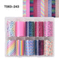 10 Patterns New Metal Nail Foils for Transfer Paper Stickers Floral Chameleon Nails Wraps DIY Water Marble Nail Art Decorations