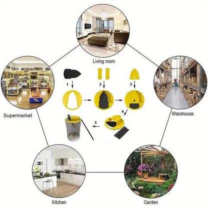 Multi-catch Auto Reset Mouse Trap Flip And Slide Bucket Lid For Indoor Outdoor Use - Rat Control