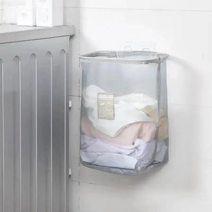 Foldable Wall Mounted Laundry Basket Dirty Clothes Storage Basket Toy Dust Bucket Home Laundry Hamper Dirty Clothes Storage Bag