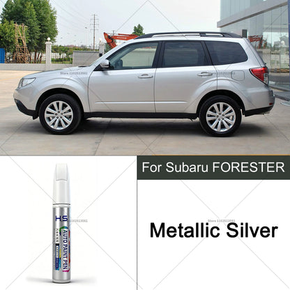 For Subaru Forester Car Paint Repair Pen Touch Up Scratch Remover DIY Auto Accessories Black White Blue Red Silver Bronze Green
