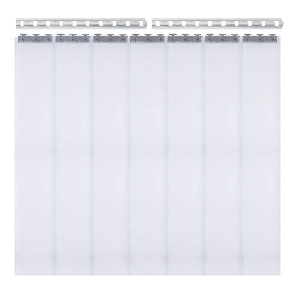 7X PVC Strip Curtain Plastic Soft Freezer Room Door Curtain Kit Hanging 18cm X2m Air-Conditioning Heat Insulation