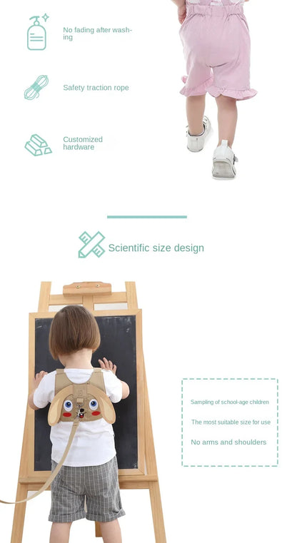 Baby Safety Walking Harness Belt Child Reins Aid Toddler Kids Strap Anti Lost Line Outdoor Keep Harnesser for Secure Stroll
