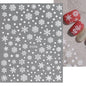 1sheet 3D White Snowflakes Nail Stickers for Christmas Winter Snow Flower Self-adhesive Nail Art Decals DIY Manicure Decorations