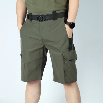 Men's Operator Elastic Tactical Shorts Ripstop Workout Outdoor Cargo Shorts for Men Cycling Hiking Fishing Casual Men's Shorts