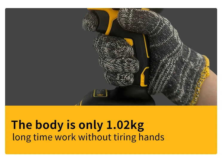 Dewalt DCF921 Cordless Electric Brushless Impact Wrench High Torque LED Light 406N.m Lightweight Professional Power Tool