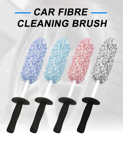 SEAMETAL Car Wash Brush Plush Premium Wheels Brush Non-Slip Handle Easy To Cleaning Rims Spokes Wheel Barrel Cleaning Mitt