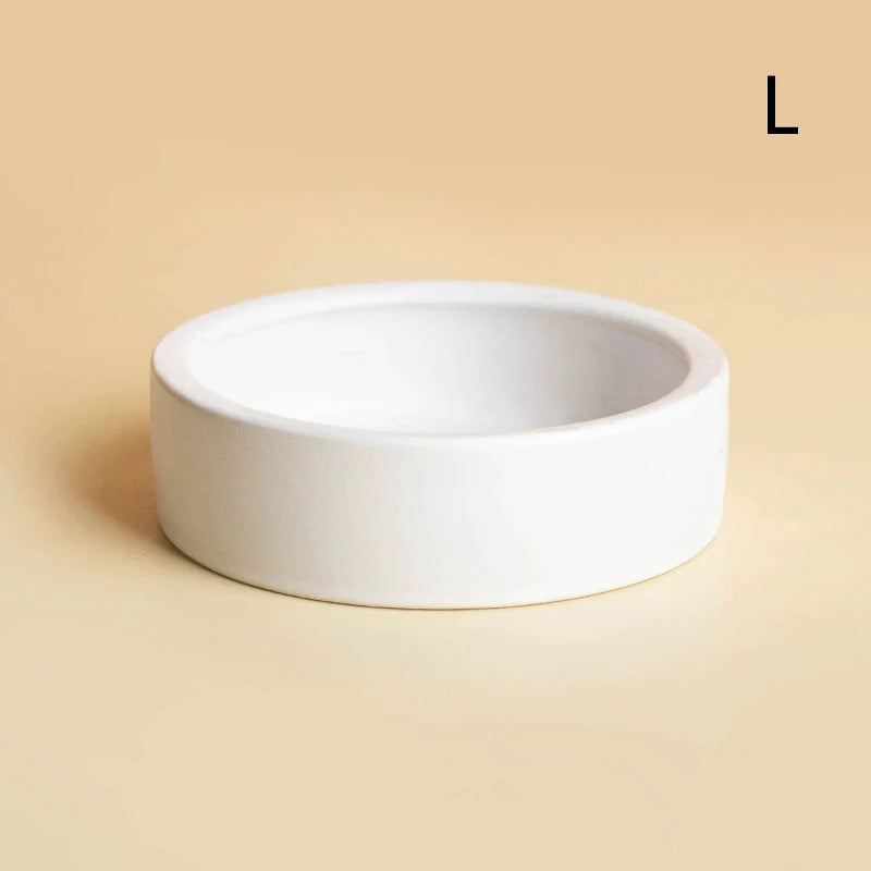 Reptile Food Ceramic Bowl Anti-Escape Ceramic Feeder Dish Reptile Water Bowl Ceramic Feed Bowl For Hermit Crab Gecko Chameleon