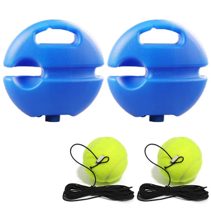 Heavy Duty Tennis Training Aids Base With Elastic Rope Ball Practice Self-Duty Rebound Tennis Trainer Partner Sparring Device