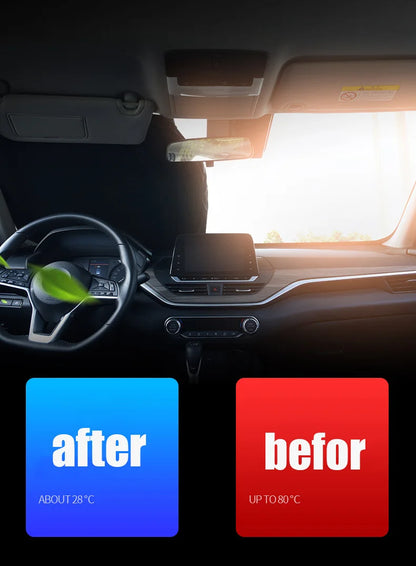 Car Front Window Windshield Sun Shade Cover Summer Sunscreen UV Protector Parasol Sunshade Auto Interior Accessories