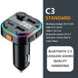 Bluetooth 5.4 FM Transmitter Handsfree Car AUX Radio Modulator MP3 Player with 22.5W & PD30W Fast Charge Adapter Car Accessories